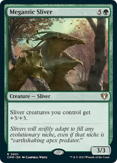 Megantic Sliver (Commander Masters) Light Play