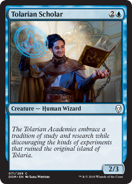 Tolarian Scholar (Dominaria) Light Play