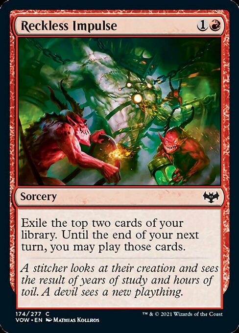 Reckless Impulse (Innistrad: Crimson Vow) Light Play