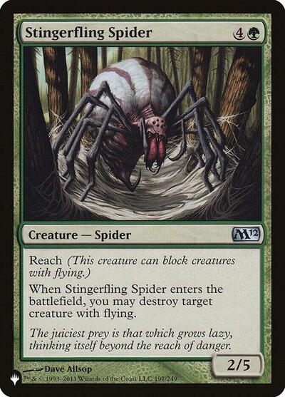 Stingerfling Spider (The List) Light Play