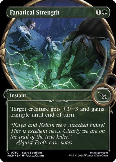 Fanatical Strength (Showcase) (Murders at Karlov Manor) Light Play Foil
