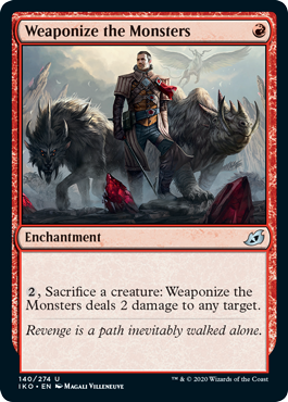 Weaponize the Monsters (Ikoria: Lair of Behemoths) Light Play Foil