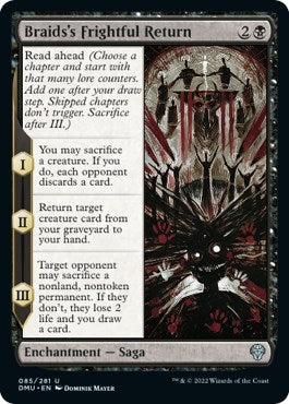 Braids's Frightful Return (Dominaria United) Light Play Foil