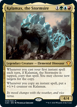 Kalamax, the Stormsire (Commander 2020 Ikoria) Light Play Foil