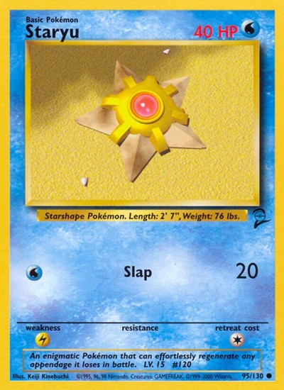 Staryu (Base Set 2) Damaged / Poor