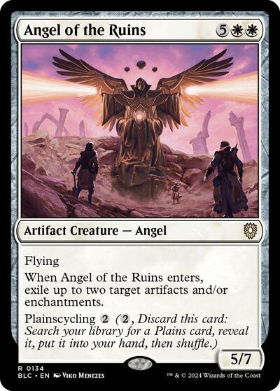 Angel of the Ruins (Commander: Bloomburrow) Light Play