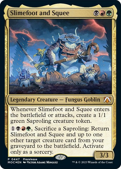 Slimefoot and Squee (Promos: Prerelease Cards) Light Play Foil
