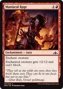 Maniacal Rage (Guilds of Ravnica) Light Play
