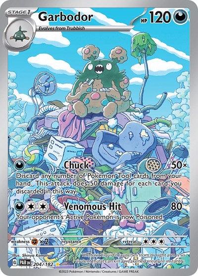 Garbodor - 204 (Scarlet and Violet: Paradox Rift) Near Mint Holofoil