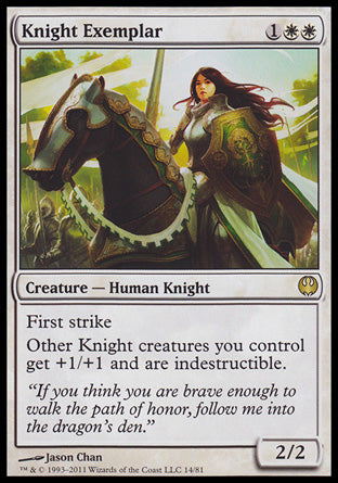 Knight Exemplar (Duel Decks: Knights vs Dragons) Light Play