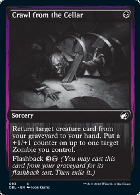 Crawl from the Cellar (Innistrad: Double Feature) Light Play