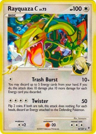 Rayquaza C - 8/147 (Cracked Ice) (Miscellaneous Cards & Products) Damaged / Poor Holofoil