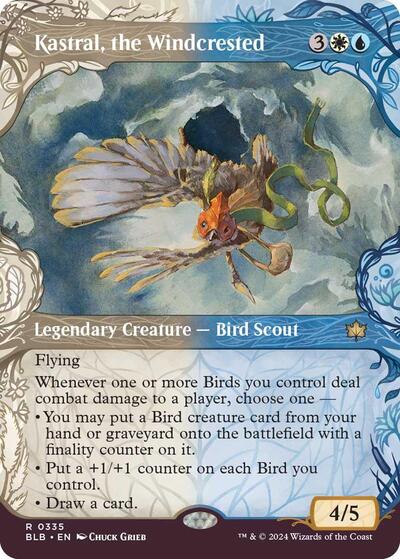 Kastral, the Windcrested (Showcase) (Bloomburrow) Light Play Foil