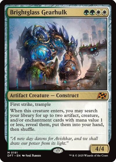 Brightglass Gearhulk (Aetherdrift) Light Play