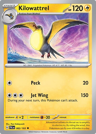 Kilowattrel (SV02: Paldea Evolved) Light Play
