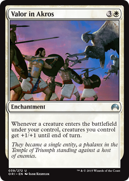 Valor in Akros (Magic Origins) Medium Play