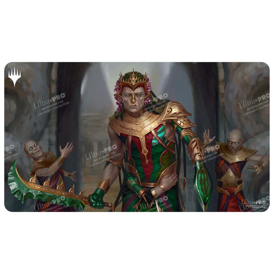 Ultra Pro - Tarkir Dragonstorm Kotis, Sibsig Champion (Sultai Arisen Commander Deck) Black Stitched Playmat for Magic: The Gathering