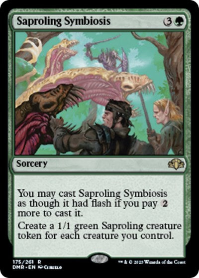 Saproling Symbiosis (Dominaria Remastered) Light Play