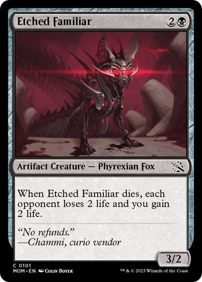 Etched Familiar (March of the Machine) Light Play Foil