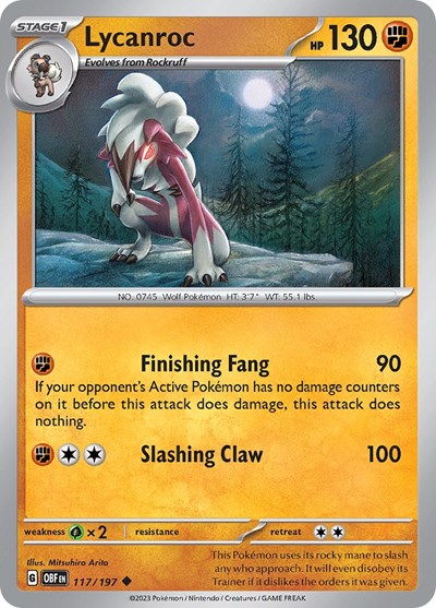 Lycanroc (Scarlet and Violet: Obsidian Flames) Light Play