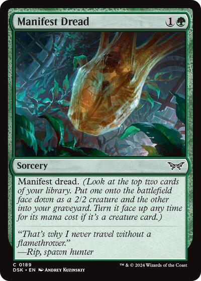 Manifest Dread (Duskmourn: House of Horror) Light Play