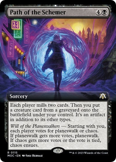 Path of the Schemer (Extended Art) (Commander: March of the Machine) Light Play