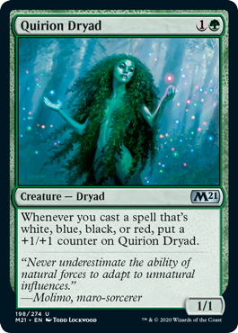 Quirion Dryad (Magic 2021 Core Set) Light Play