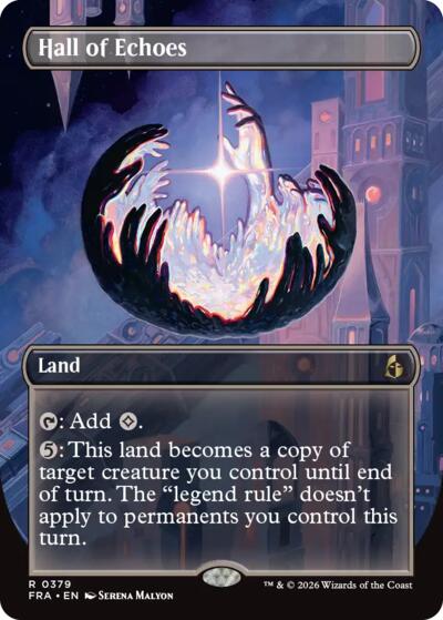 Hall of Echoes (Borderless) (Reality Fracture) Near Mint Foil