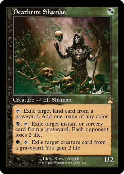 Deathrite Shaman (Retro Frame) (Ravnica Remastered) Light Play