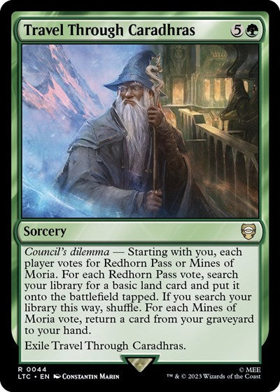 Travel Through Caradhras (Commander: The Lord of the Rings: Tales of Middle-earth) Light Play
