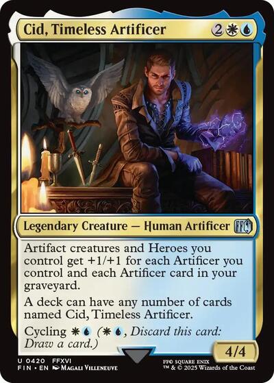 Cid, Timeless Artificer (0420) (Universes Beyond: FINAL FANTASY) Light Play