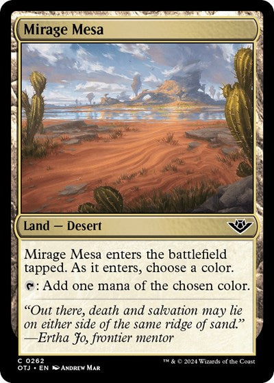 Mirage Mesa (Outlaws of Thunder Junction) Light Play Foil
