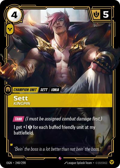 Sett Kingpin (Origins) Light Play Foil
