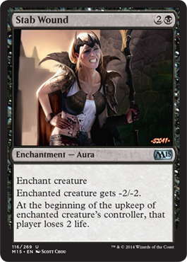 Stab Wound (Magic 2015 Core Set) Light Play