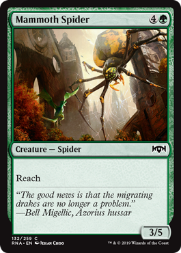 Mammoth Spider (Ravnica Allegiance) Light Play Foil