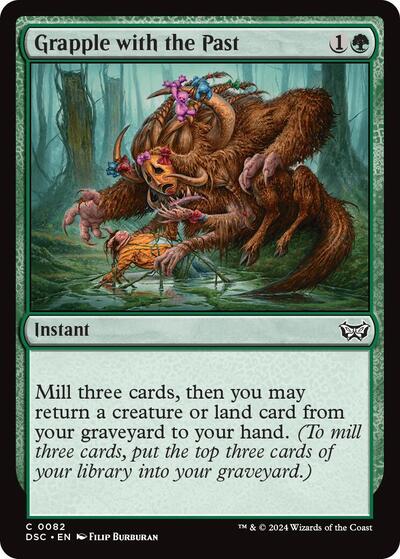 Grapple with the Past (Commander: Duskmourn: House of Horror) Light Play