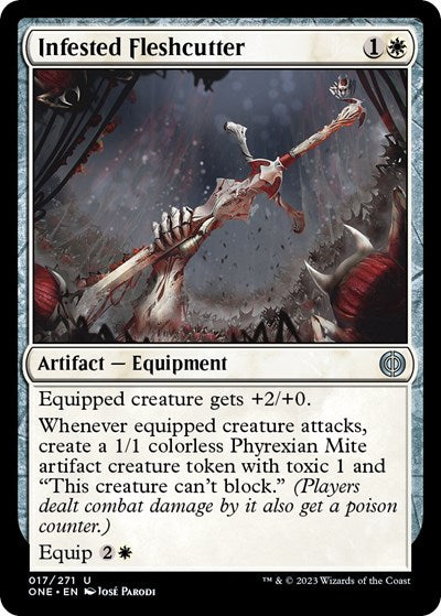 Infested Fleshcutter (Phyrexia: All Will Be One) Light Play