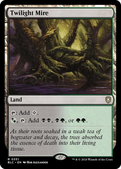 Twilight Mire (Commander: Bloomburrow) Light Play