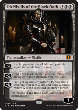 Ob Nixilis of the Black Oath (Commander 2014 Edition) Heavy Play