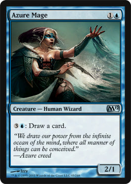 Azure Mage (Magic 2012 Core Set) Light Play