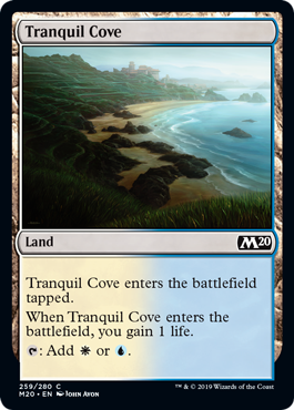 Tranquil Cove (Magic 2020 Core Set) Heavy Play