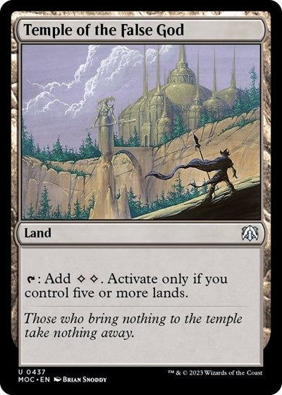 Temple of the False God (Commander: March of the Machine) Medium Play