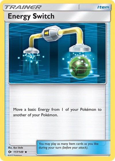 Energy Switch (SM Base Set) Damaged / Poor Reverse Holofoil