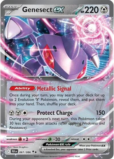 Genesect ex (SV: Black Bolt) Light Play Holofoil