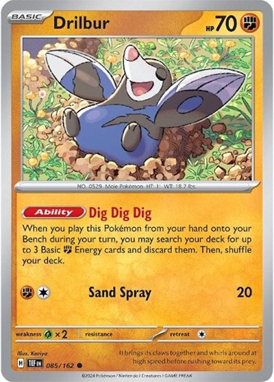 Drilbur (SV05: Temporal Forces) Light Play Reverse Holofoil