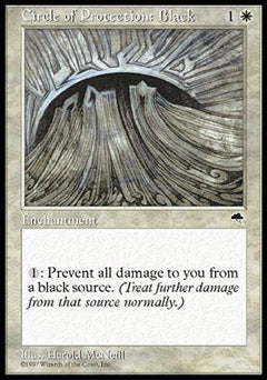 Circle of Protection: Black (Tempest) Damaged / Poor