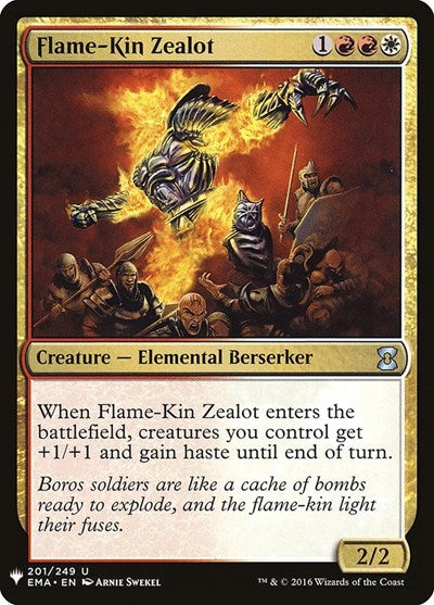 Flame-Kin Zealot (Mystery Booster) Light Play
