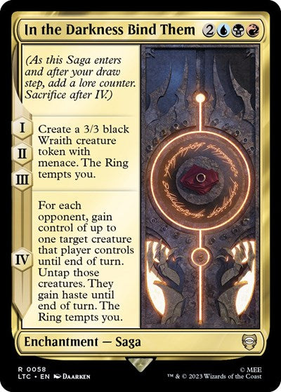 In the Darkness Bind Them (Commander: The Lord of the Rings: Tales of Middle-earth) Light Play