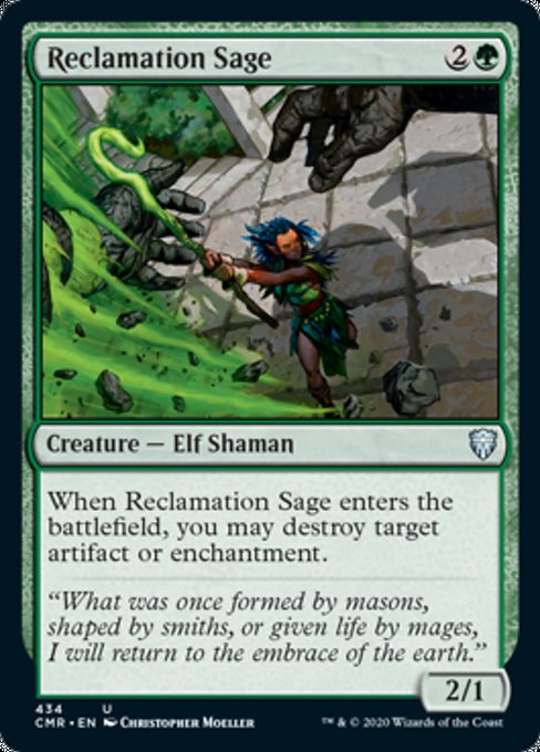 Reclamation Sage (Commander 2020 Commander Legends) Light Play