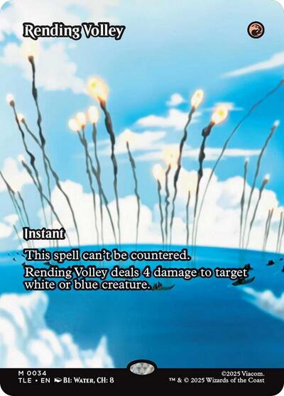 Rending Volley (Borderless) (Avatar: The Last Airbender: Eternal-Legal) Light Play